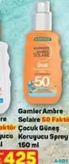 GARNİER AMBRE SOLAİRE 50 FAKTÖR ÇOCUK GÜNEŞ KORUYUCU SPREY 150 ML